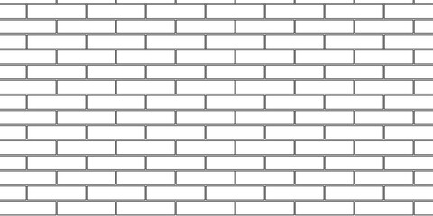 Obraz premium white brick wall texture and solid bricks seamless pattern background. 