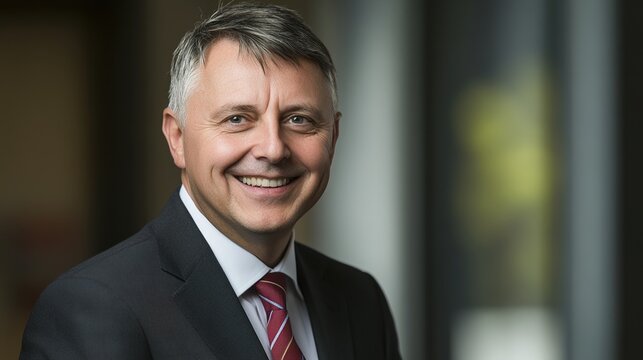 staff. Confident business professional in formal attire, exuding professionalism and approachability in a neutral setting. pitch deck slides.