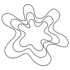 Abstract Line Contour