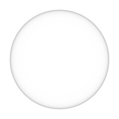 A Simple White Sphere Renders A Subtle Shadow Against A Pure White Background Creating A Minimalist Abstract Design Ideal For Modern Graphics.