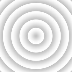 Concentric Circles Gradient White Background Featuring Subtle Radiating Waves for Abstract Design Projects.