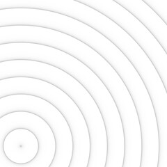 Obraz premium A Blank White Vector Background Featuring Concentric Circles Fading into the Distance with Subtle Shadows Adding Depth.