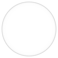 A simple perfect round white circle isolated on a blank white background vector graphic.