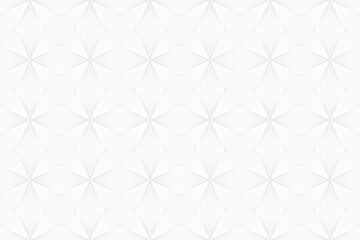 Fototapeta premium An elegant seamless white geometric pattern background with subtle embossed details creating a sense of depth and sophistication for design projects.