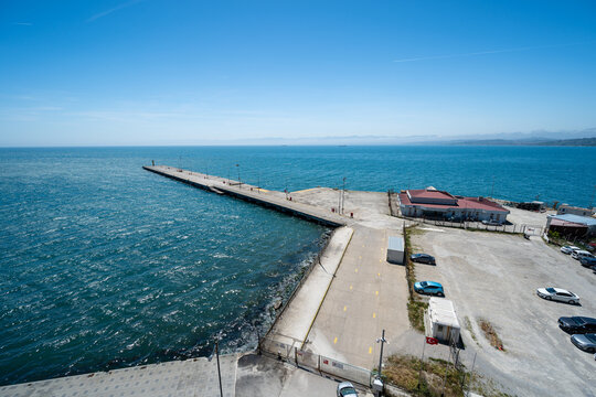 Pier am Schwarzen Meer in Sinop, der n&ouml;rdlichsten Stadt der T&uuml;rkei