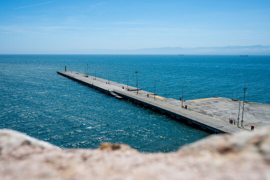 Pier am Schwarzen Meer in Sinop, der n&ouml;rdlichsten Stadt der T&uuml;rkei