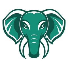 elephant head vector