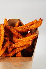 Close up Sweet potato takeaway