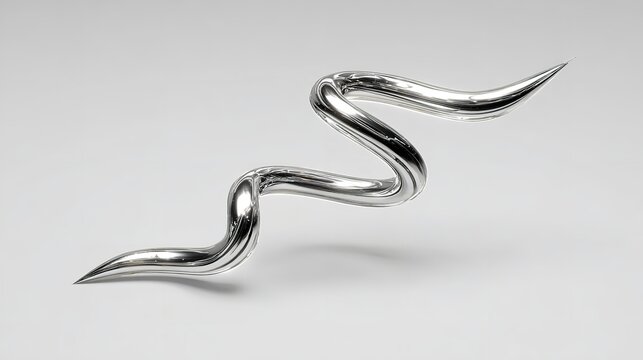 Detailed View of a Metal Spring on White Background. Perfect for Industrial Concepts