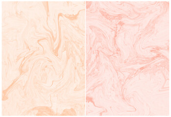 Elegant Light Pink And Coral Marble Backgrounds. Abstract vector backgrounds featuring a delicate marble motif ideal for branding, packaging. Fully scalable and editable for versatile creative use.