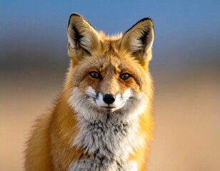 Close-up portrait of a red fox (3)