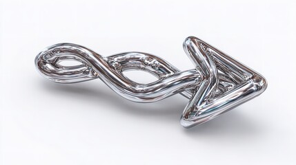 Naklejka premium Detailed View of a Metal Spring on White Background. Perfect for Industrial Concepts