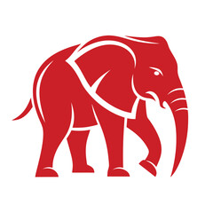 Elephant Vector Logo Isolated on White Background