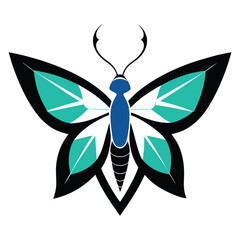 Minimalist Lepidoptera Logo Design on White Background