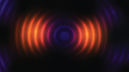 Abstract grainy background with orange and blue blurred light beams
