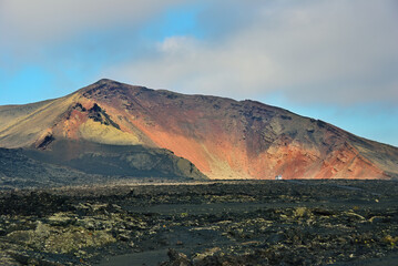 Lanzarote scenery. Timanfaya, Canary island. Spain