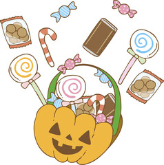 ハロウィンお菓子バッグ