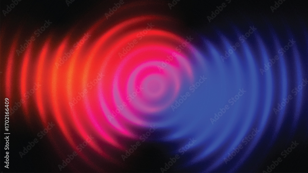 Poster abstract red textured gradient background with curved lines and light effects