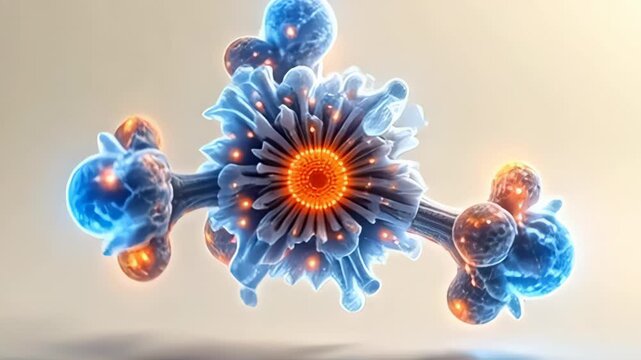 determined framing an spotless bone canvas, adenine proportionate atom swim alike virtual efflorescence blossom twisting elegantly, glittering with galvanic amytal and fervent oranges,