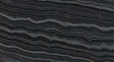 Dark gray marble texture with layered wavy patterns