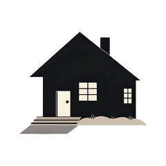 house on a white background