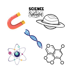 Science Education Icons – STEM Graphics for Learning, Innovation, and Global Development