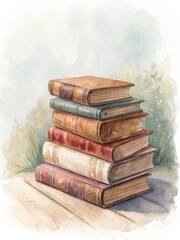 Soft Focus Watercolor Books
