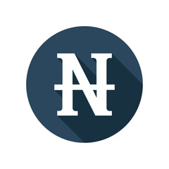 Symbolizing Nigeria s Naira a bold emblem representing financial strength national identity in clean