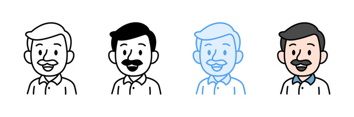 Traditional Style Icon Set Multiple Style Collection