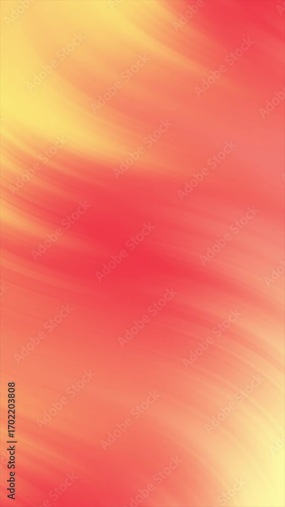 Aufkleber vibrant red and yellow flowing colors creating a smooth, dynamic and warm abstract background for a 
