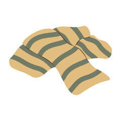 Winter clothes collection with coats, sweaters, scarves and warm accessories