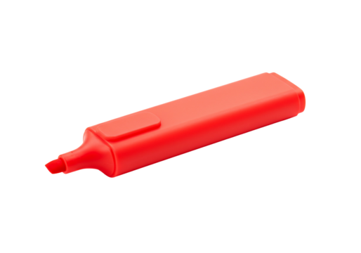 Red highlighter marker pen transparent background - Powered by Adobe