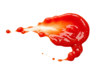 Red sauce splash food culinary cooking transparent background