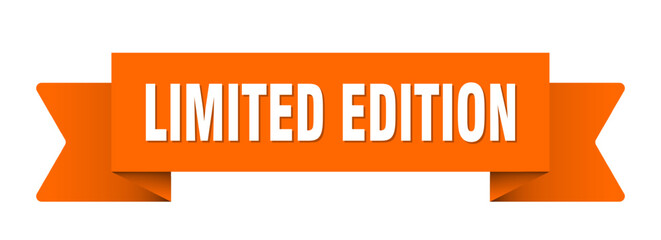 limited edition ribbon isolated on transparent background. limited edition ribbon
