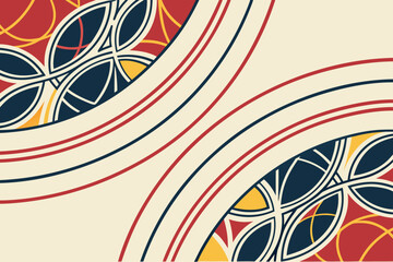 Vibrant abstract organic geometric background design