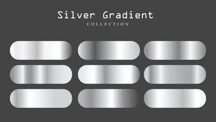 silver gradient color collection © yaqoob