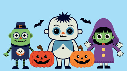 Cartoon Zombie Boy Character – Halloween Spooky Kid, Creepy Cute Monster Cartoon, Scary Zombie Cartoon Figure, Undead Cartoon Illustration, Child Spooky Zombie Clipart, Kids Friendly Monster Icon, Hal