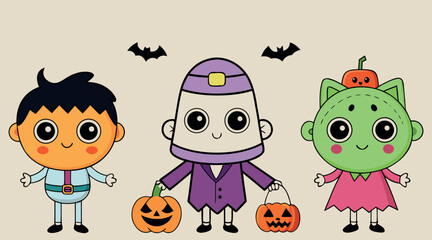 Obraz premium Halloween Wizard Cartoon Character – Cute Magical Spooky Cartoon, Scary Halloween Illustration Kids, Funny Cartoon Wizard Figure, Adorable Magic Wizard Character Clipart, Spooky Wizard Doodle Avatar, 