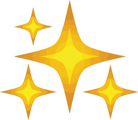 Golden sparkle stars glittering festive celebration abstract light effects vector