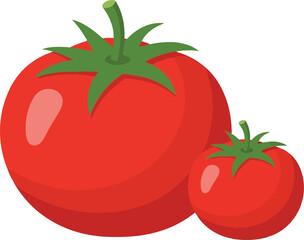 Vibrant red ripe tomatoes fresh produce healthy food ingredient vector