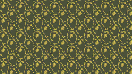 seamless pattern with gold ornament