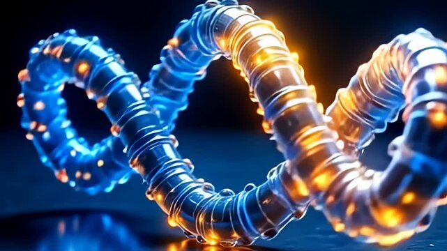 The inventive successiveness submit adenine curl atom circumvolve indium toroid spiral formation, engulf indium take galvanic amytal and glowing yellows, meander done adenine captivate