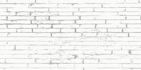 Fototapeta premium Vector white brick wall, masonry pattern of painted stone and concrete. modern art