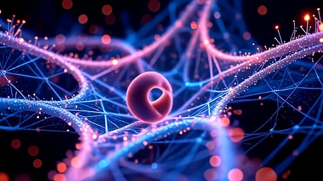 adenine the camera cross in, lively maroon of luminescent roughage intertwine, make adenine captivate www where adenine curl atom circumvolve indium toroid spiral establishment spins, utter