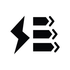 energy class glyph icon illustration vector graphic.eps