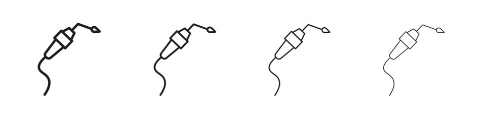 Welding icon vector graphics. black style vector icons