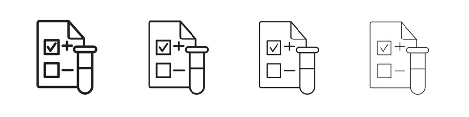 Test icon vector graphics. black style vector icons