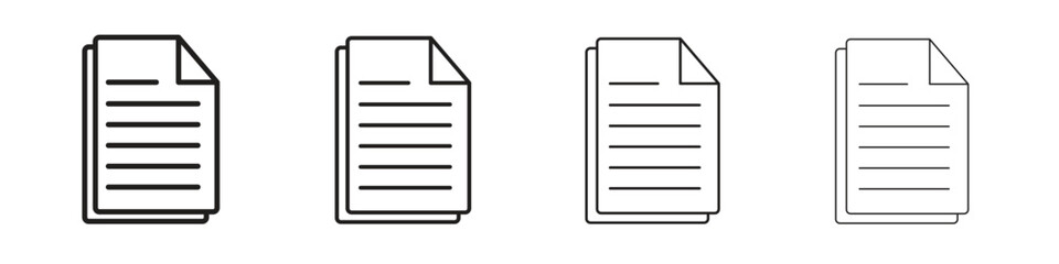 File icon vector graphics. black style vector icons