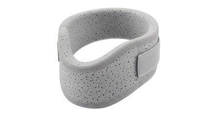 Cervical collar isolated on transparent background