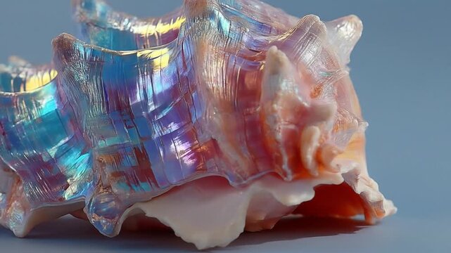 Colorful seashell closeup